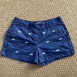 Navy Blue Whale Pattern Vineyard Vines Shorts Size 0
